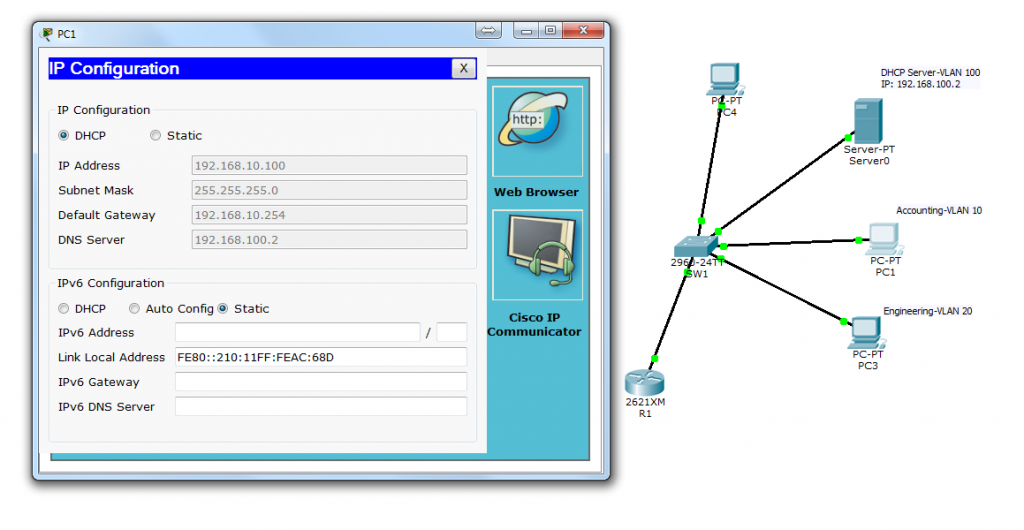 Web configuration. IP конфигурация. Динамическая IP конфигурации. DHCP web Интерфейс. Виртуальные интерфейсы Cisco DHCP.