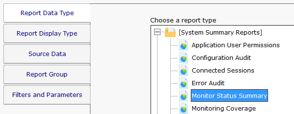 Monitoring Status Summary