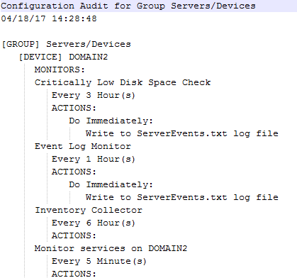 Config Audit Report