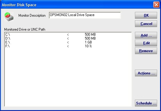 monit disk space example
